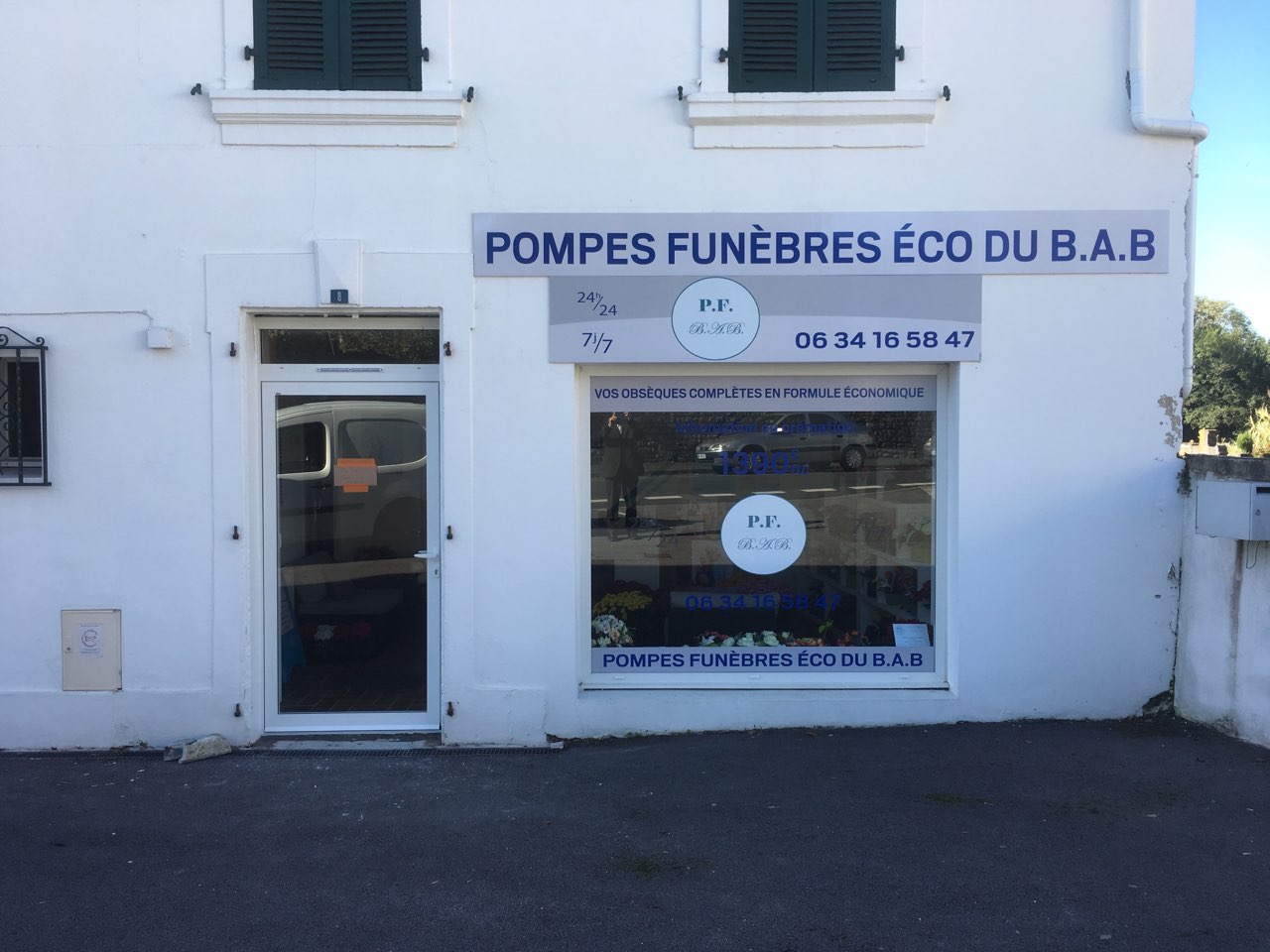 facade des Pompes Funèbres Eco du BAB facade des Pompes Funèbres Eco du BAB